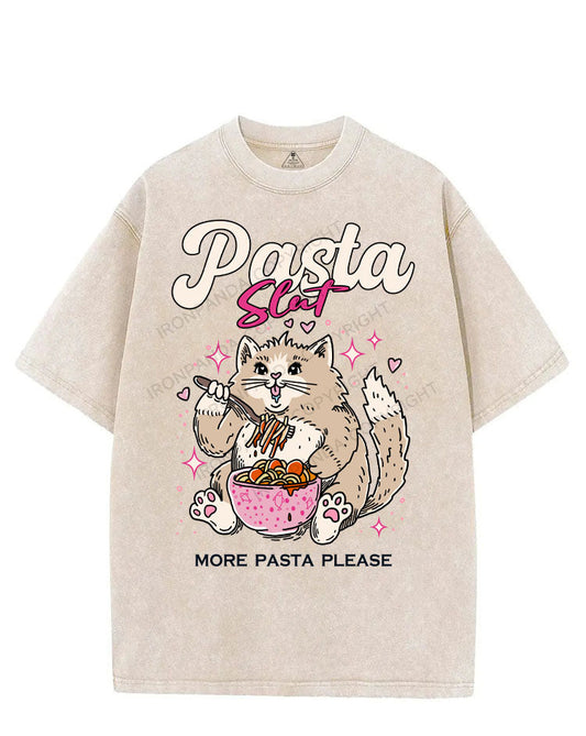 PASTA SLUT MORE PASTA PLEASE VINTAGE GYM SHIRT