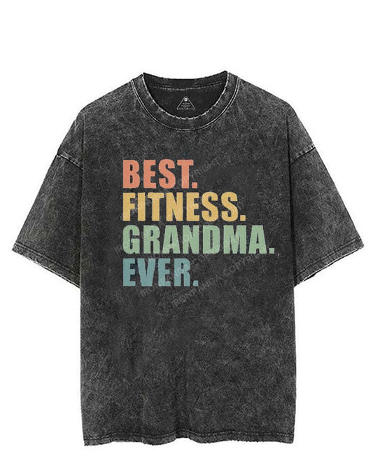 Best Grandma Ever VINTAGE GYM SHIRT