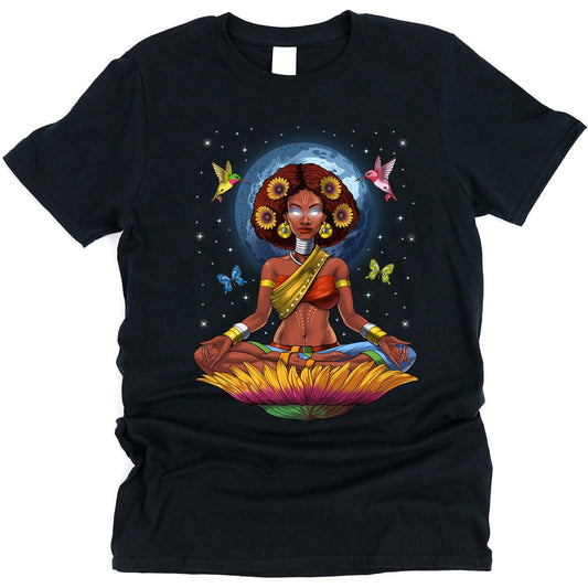 Afro Hippie Goddess T-Shirt