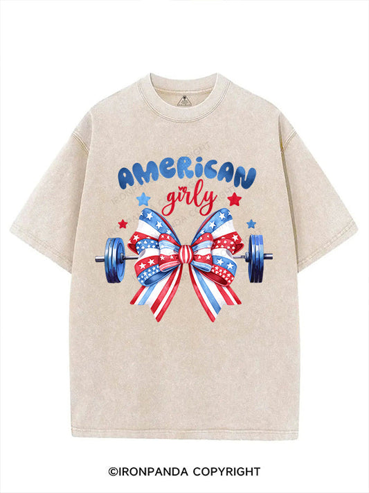AMERICAN GIRLY VINTAGE GYM SHIRT