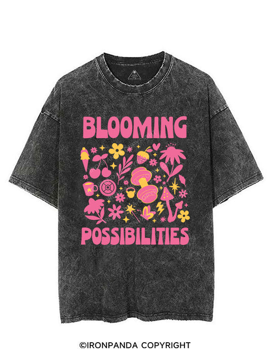 BLOOMING POSSIBILITIES VINTAGE GYM SHIRT