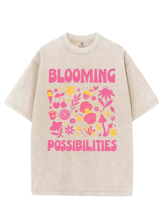 BLOOMING POSSIBILITIES VINTAGE GYM SHIRT