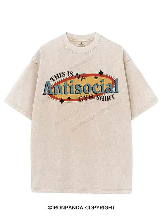 THIS IS MY ANTISOCIAL GYM SWEATSHIRT VINTAGE GYM SHIRT