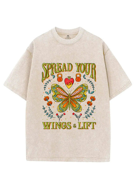 SPREAD YOUR WINGS AND LIFT VINTAGE GYM SHIRT