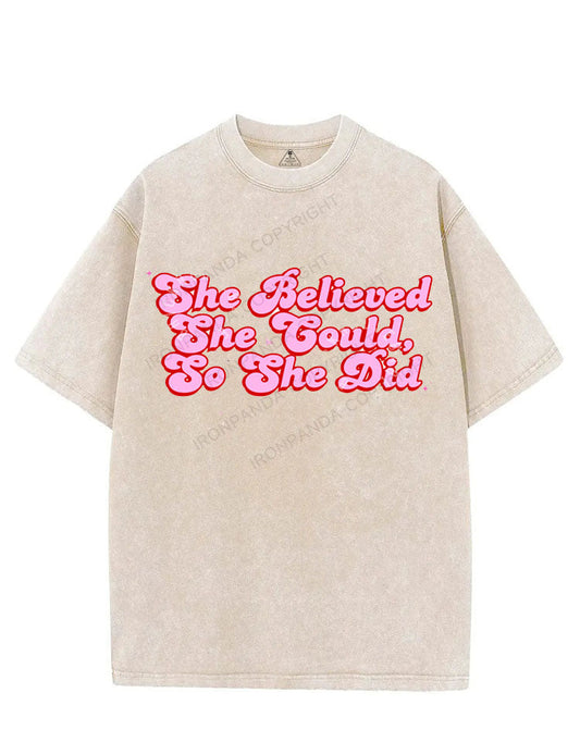 She believed she could, so she did VINTAGE GYM SHIRT
