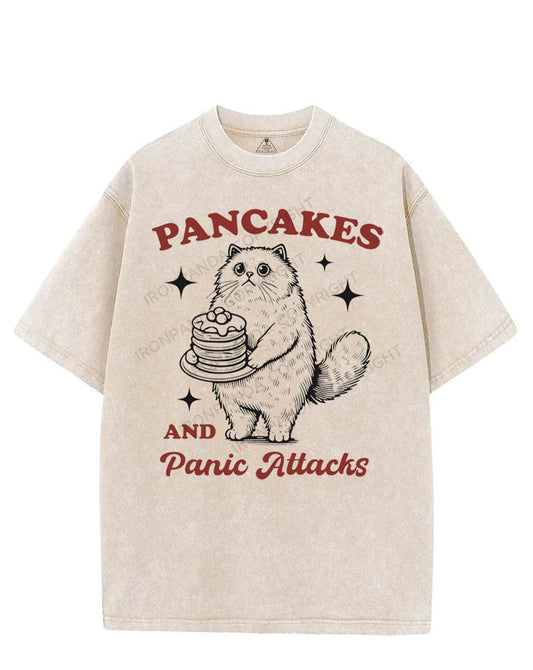PANCAKES AND PANIC ATTACKS VINTAGE GYM SHIRT