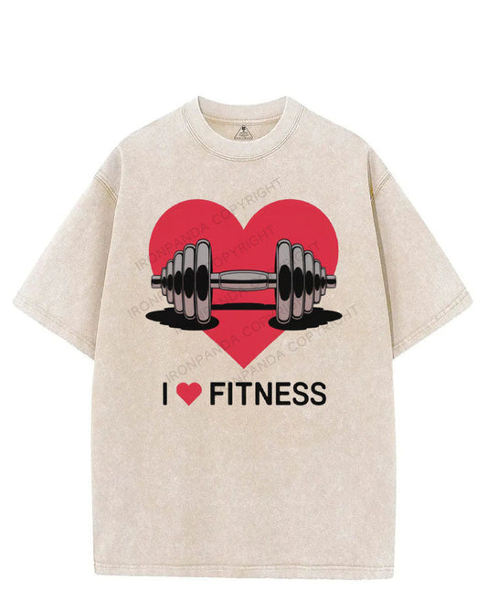 I LOVE FITNESS VINTAGE GYM SHIRT
