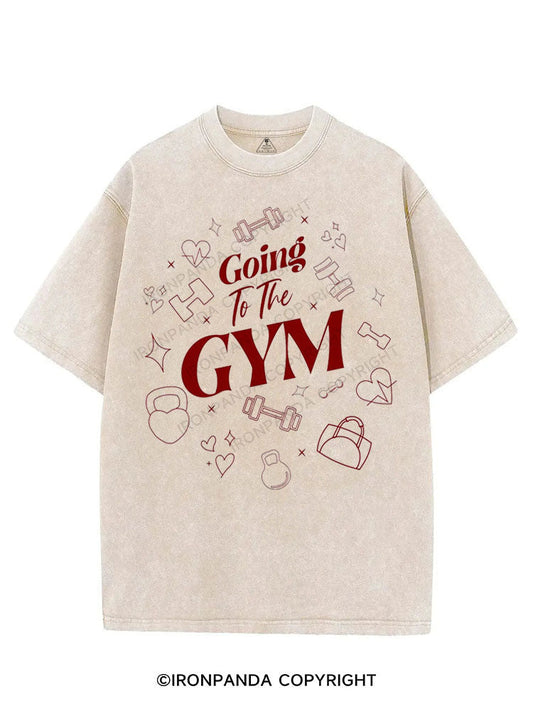 GOING TO THE GYM VINTAGE GYM SHIRT
