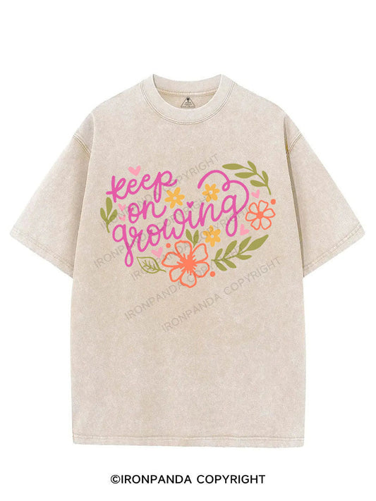 KEEP ON GROWING VINTAGE GYM SHIRT