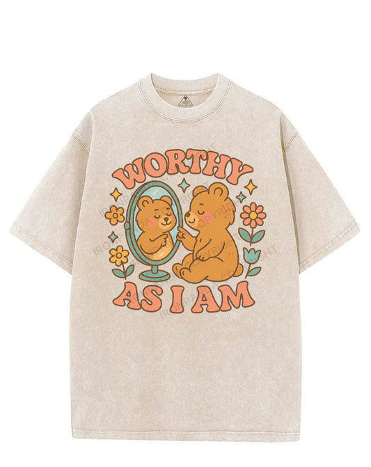 WORTHY AS I AM VINTAGE GYM SHIRT
