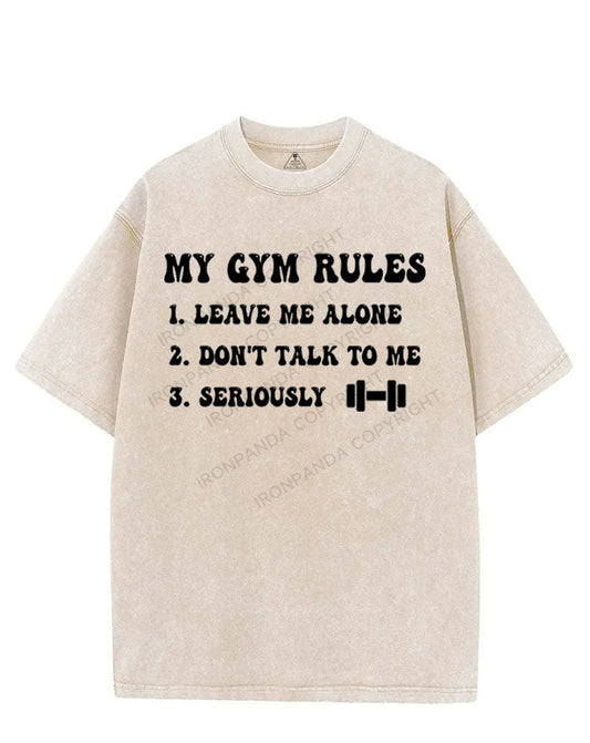 MY GYM RULES VINTAGE GYM SHIRT