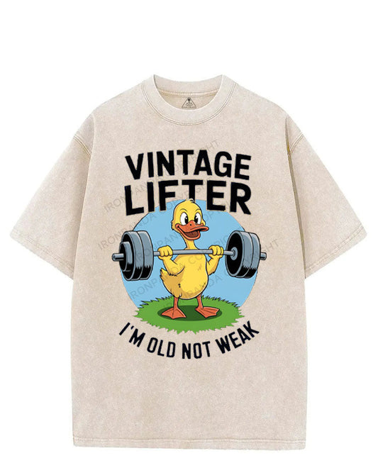 VINTAGE LIFTER I'M OLD NOT WEAK VINTAGE GYM SHIRT