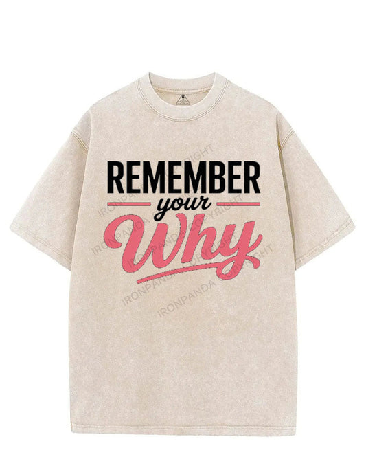 REMEMBER YOUR WHY VINTAGE GYM SHIRT