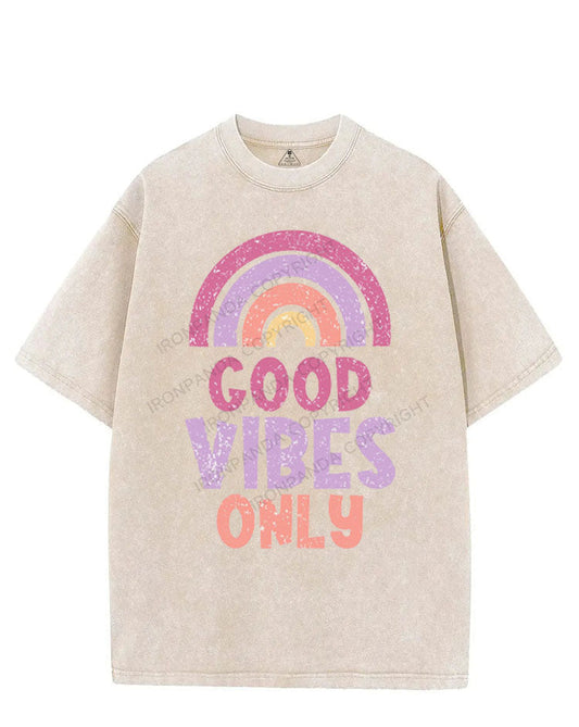 GOOD VIBES ONLY VINTAGE GYM SHIRT