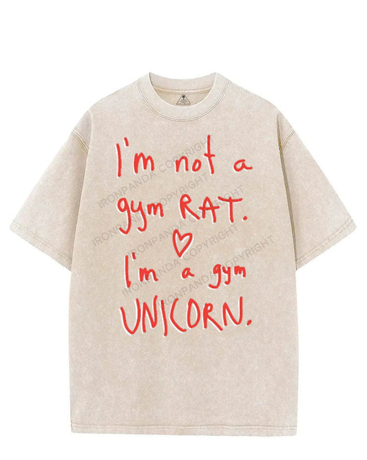 I'M NOT A GYM RAT I'M A GYM UNICORN VINTAGE GYM SHIRT