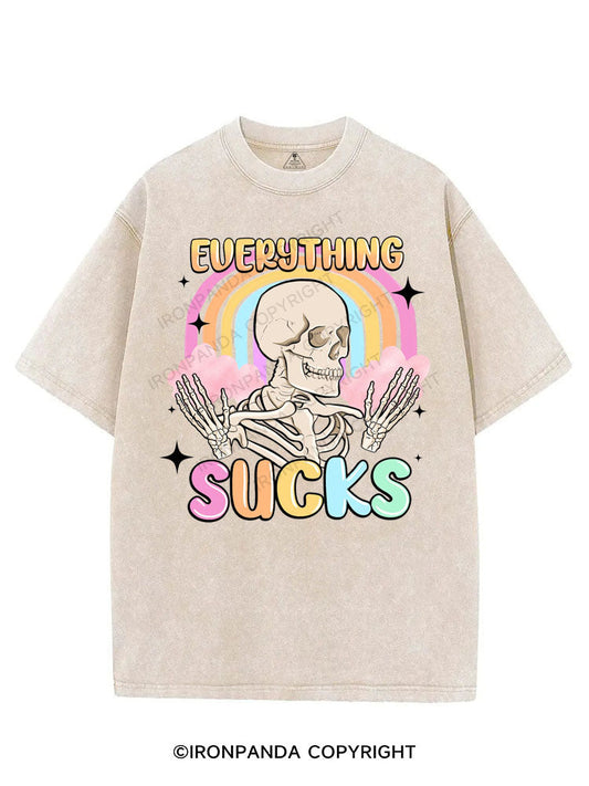 EVERYTHING SUCKS VINTAGE GYM SHIRT