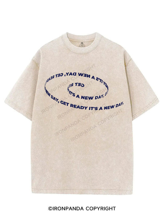 GET READY IT'S A NEW DAY VINTAGE GYM SHIRT
