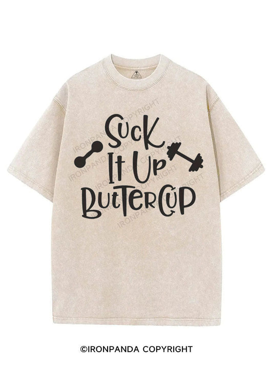 SUCK IT UP BETTERCUP VINTAGE GYM SHIRT