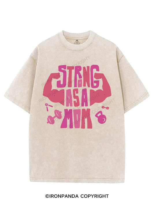 STRONG MOM VINTAGE GYM SHIRT