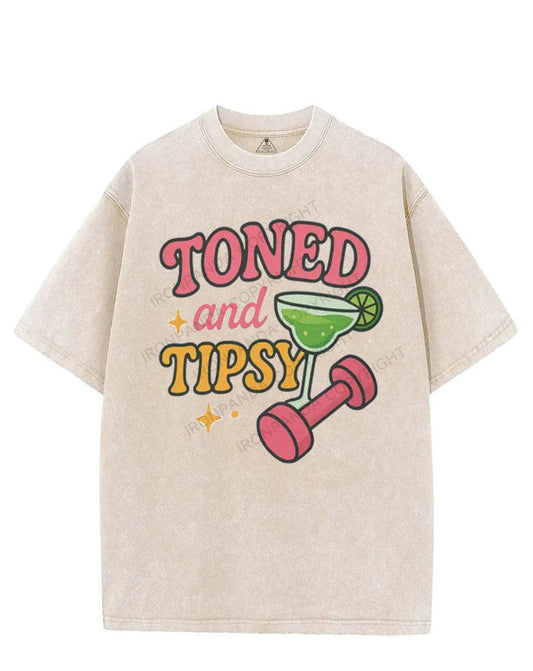 TONED AND TIPSY VINTAGE GYM SHIRT