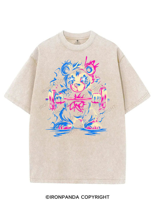 BEAR GAINS VINTAGE GYM SHIRT