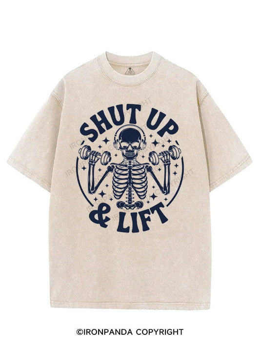 SHUT UP & LIFT VINTAGE GYM SHIRT