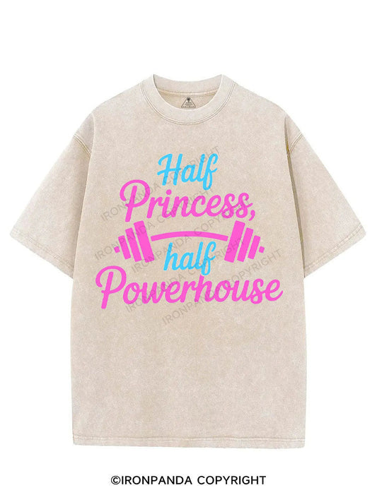 HALF PRINCESS, HALF POWERHOUSE VINTAGE GYM SHIRT