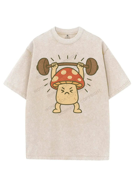 MUSHROOM GAINS VINTAGE GYM SHIRT