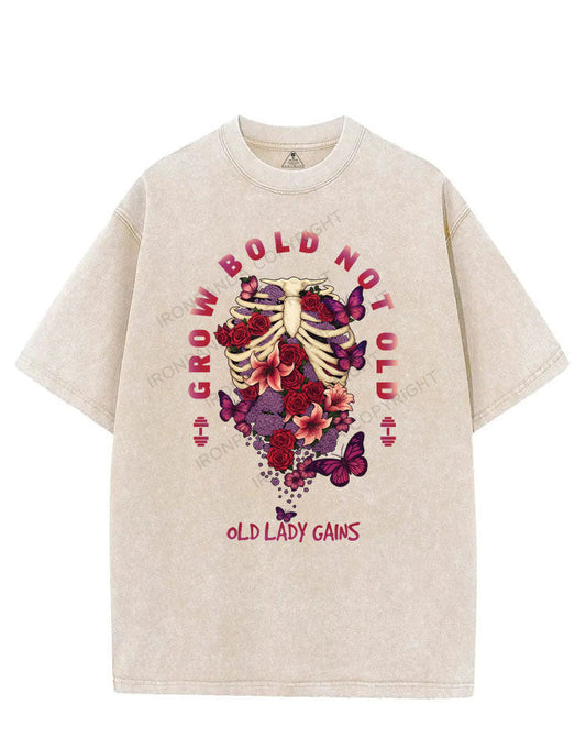 GROW BOLD NOT OLD VINTAGE GYM SHIRT