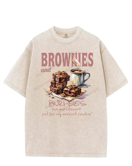 BROWNIES AND BURPEES VINTAGE GYM SHIRT