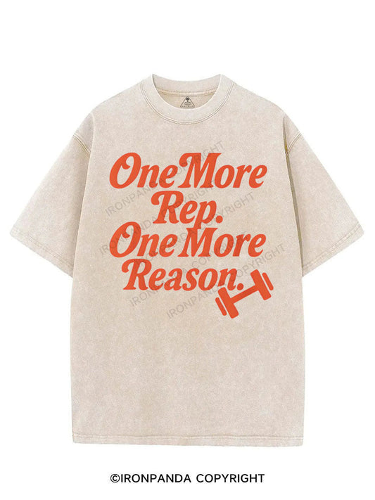 ONE MORE REP ONE MORE REASON VINTAGE GYM SHIRT