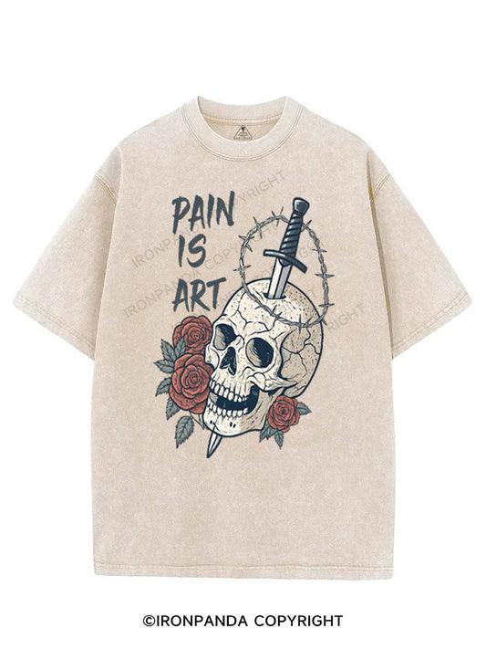 PAIN IS ART VINTAGE GYM SHIRT
