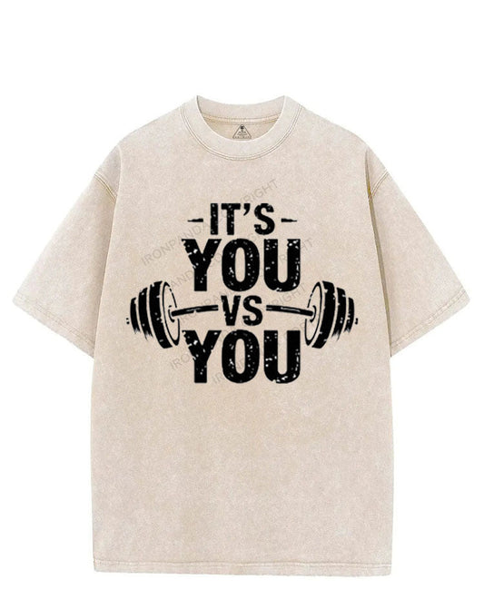 IT'S YOU VS YOU VINTAGE GYM SHIRT