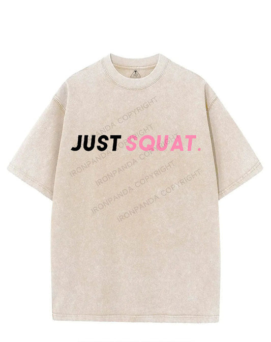 JUST SQUAT VINTAGE GYM SHIRT