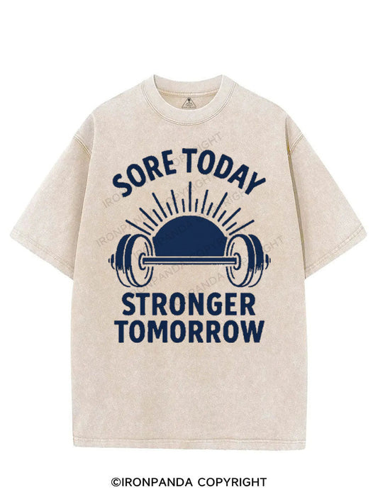 SORE TODAY STRONGER TOMORROW VINTAGE GYM SHIRT