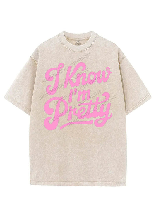 I KNOW I'M PRETTY VINTAGE GYM SHIRT