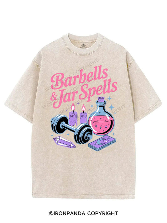 BARBELLS & JAR SPELLS VINTAGE GYM SHIRT
