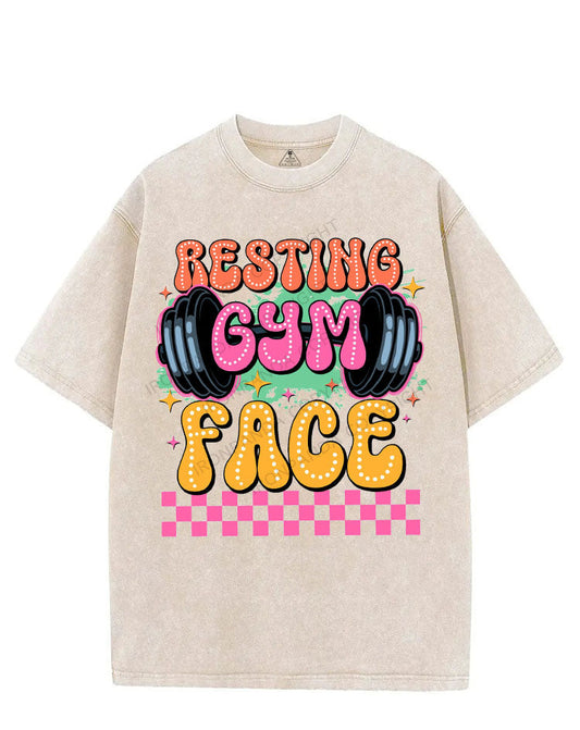 RESTING GYM FACE VINTAGE GYM SHIRT