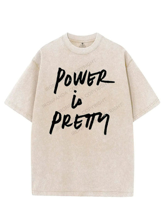 POWER IS PRETTY VINTAGE GYM SHIRT