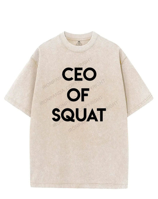 CEO OF SQUAT VINTAGE GYM SHIRT
