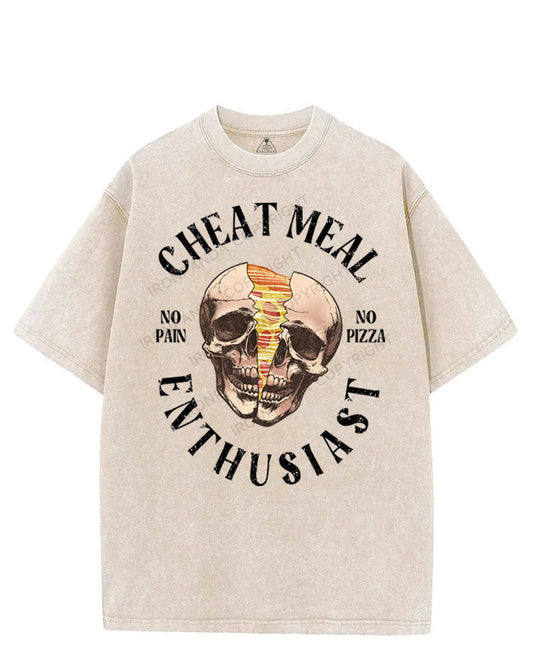 CHEAT MEAL ENTHUSIAST VINTAGE GYM SHIRT