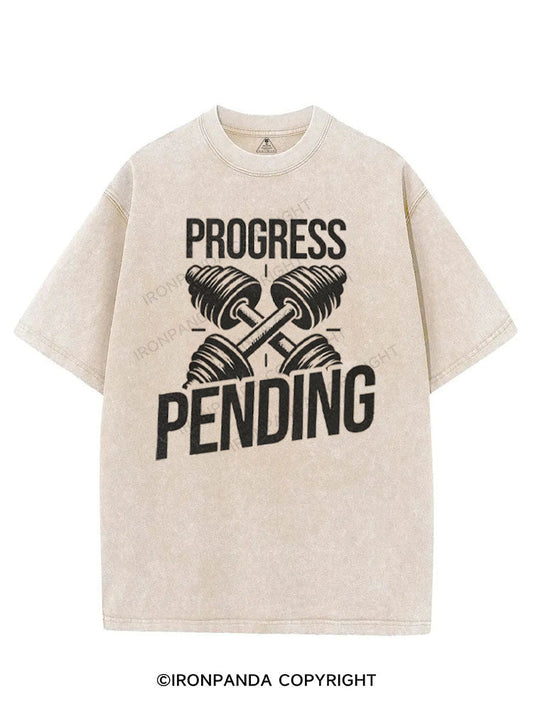PROGRESS PENDING VINTAGE GYM SHIRT