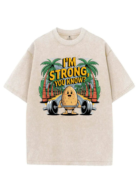 I'M STRONG, YOU KNOW? VINTAGE GYM SHIRT