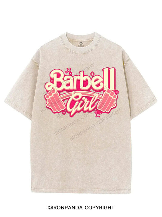 BARBELL GIRL VINTAGE GYM SHIRT