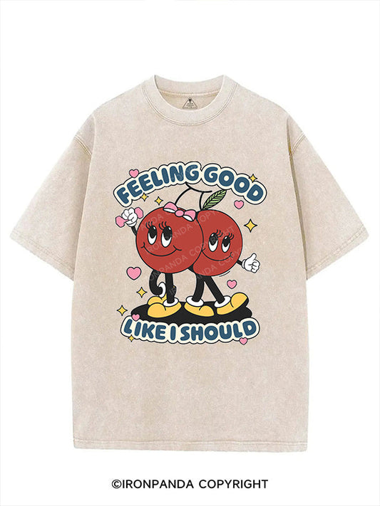 FEELING GOOD LIKE I SHOULD VINTAGE GYM SHIRT
