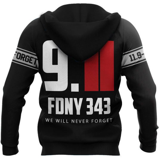 Firefighter Never Forget Our Fallen Brothers 3D All Over Printed Shirt & Short For Men And Women Hoodie