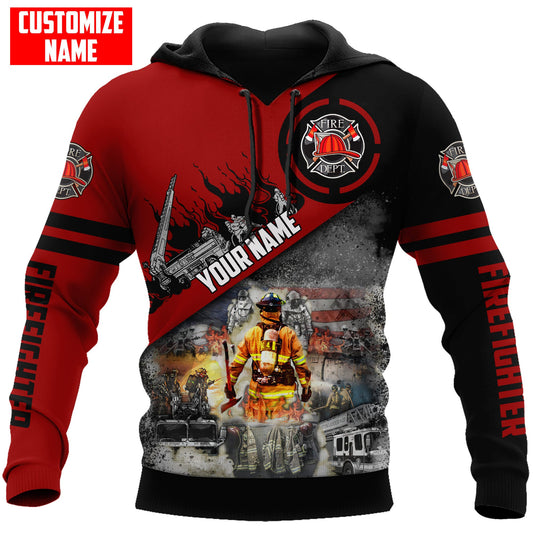 Customized Name Firefighter Unisex Shirts TNAAN