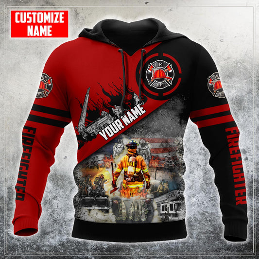 Customized Name Firefighter Unisex Shirts TNAAN