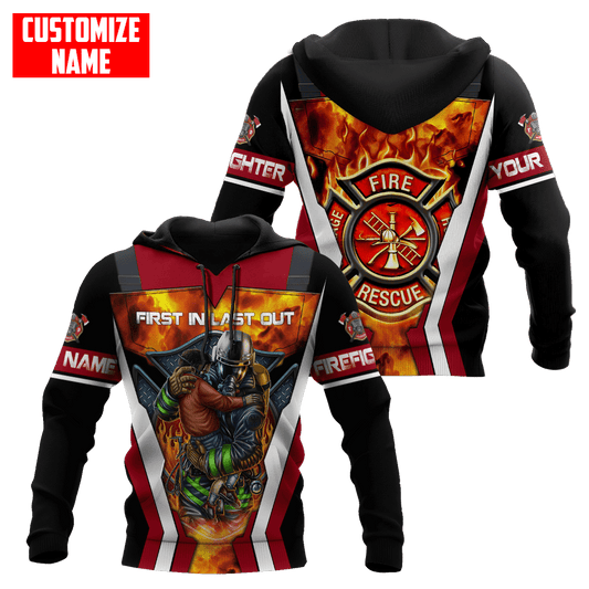 Customize Name Firefighter Unisex Shirts