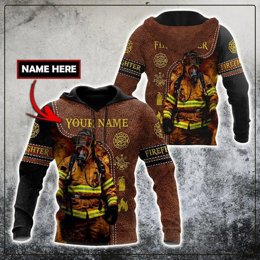 Customize Name Firefighter Hoodie For Men And Women TNA